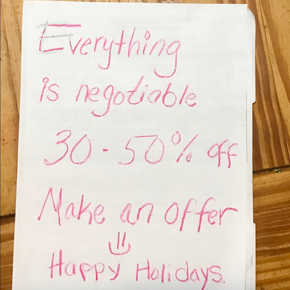 Everything on sale